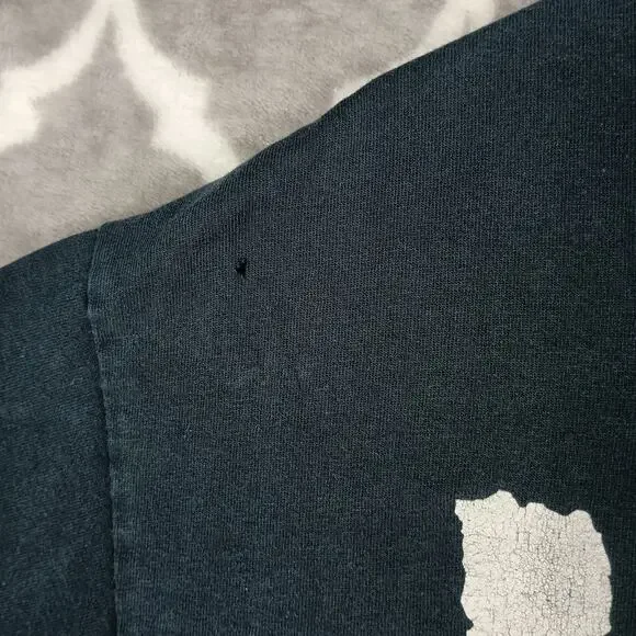 Misfits Skull Graphic T Shirt Men Large Black Official Gildan Thrashed VTG - Picture 8 of 10